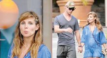 Elsa Pataky presume de embarazo en el Caribe
