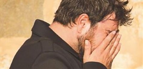 Antonio Orozco, roto de dolor